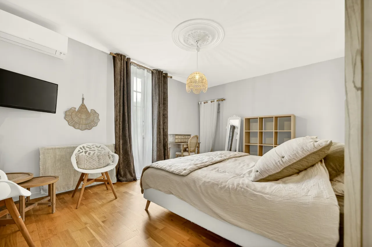 Chambre bohème rattan